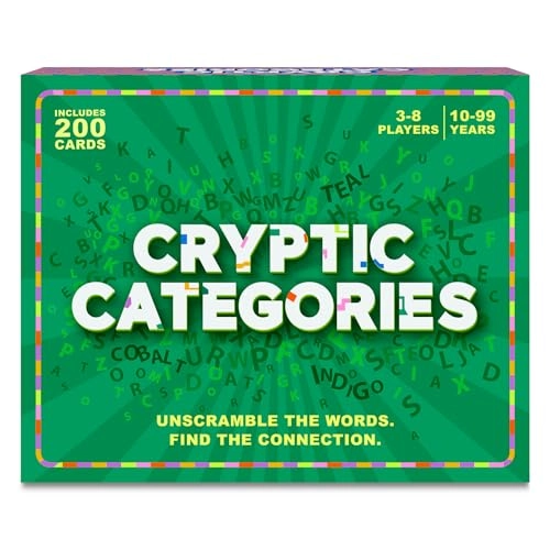Gouda Games Cryptic Categories - 200 Game Cards 3-8 Players Ages 10 and up