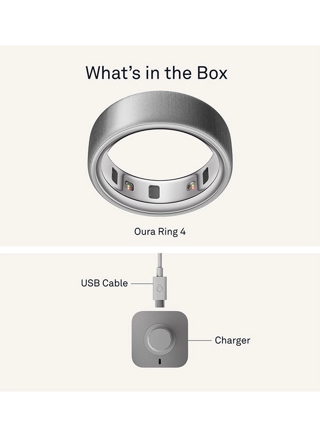 Ring 4 - Size 11 Brushed Silver