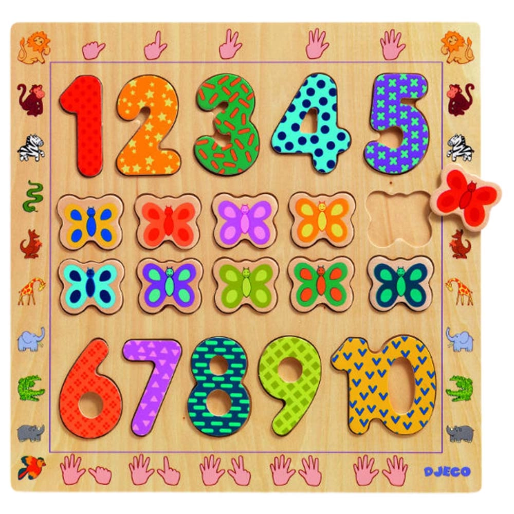 DJECO 1-10 Counting Puzzle - 18 months
