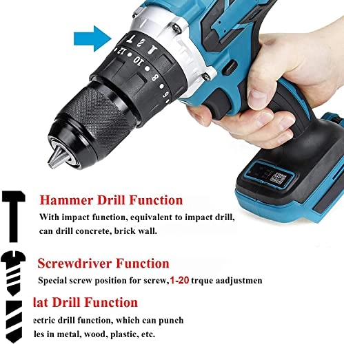 32V Cordless Drill - 6000mAh