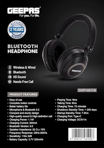 GHP14011N Wireless Headphone