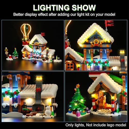 LED Light Kit for LEGO Santa's Post Office 10339 - Plastic