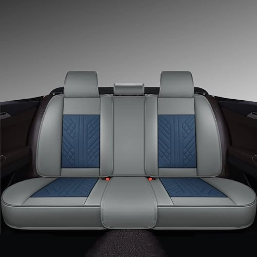 GXT-01SP-C29 - Rear Seat Grey and Blue Faux Leather