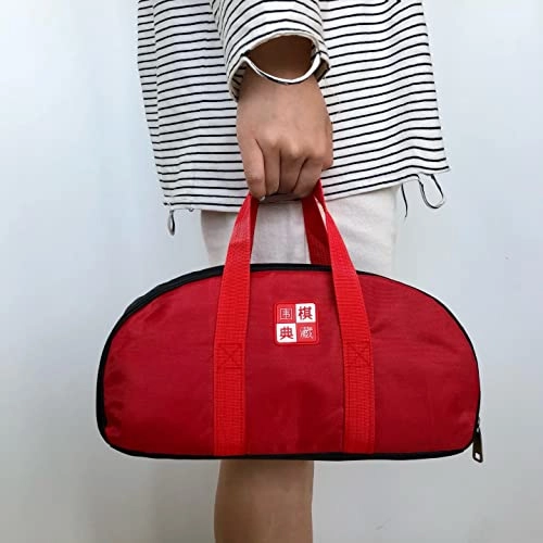 Go Game Set - Travel Foldable Leather Board Resin Bowls