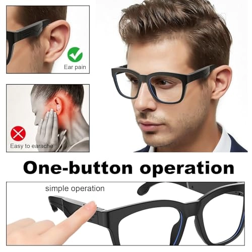 Smart Bluetooth Glasses - Clear Calls 6 Hours