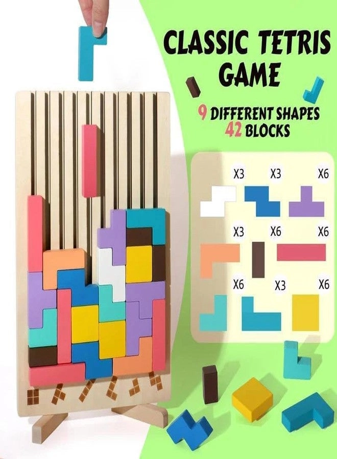 Wooden Stacking Puzzle - 3D Montessori