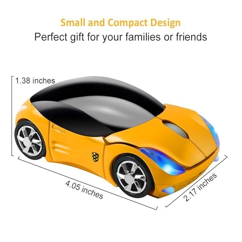 Mini Ergonomic Sport Car Mouse - Wireless