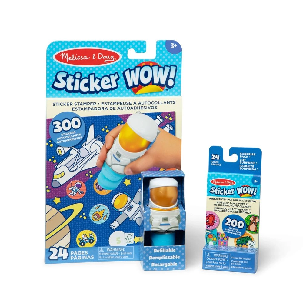 Astronaut Activity Sticker Book Sticker Stamper 300 pcs