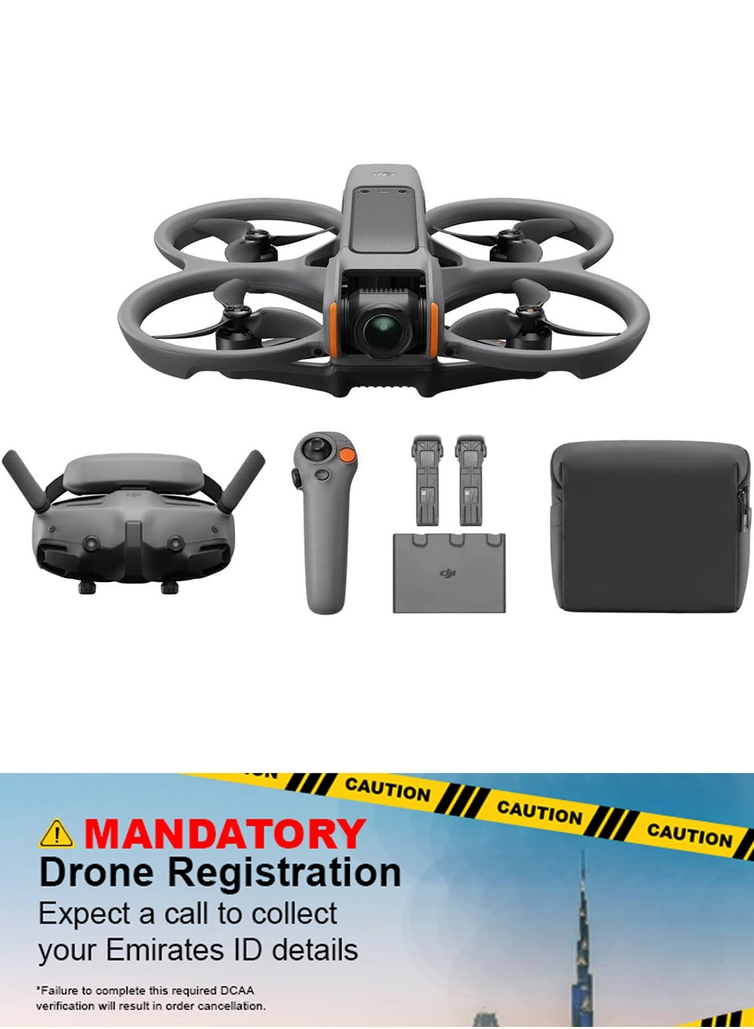 Avata 2 4K/60fps Fly More Combo (Single Battery)