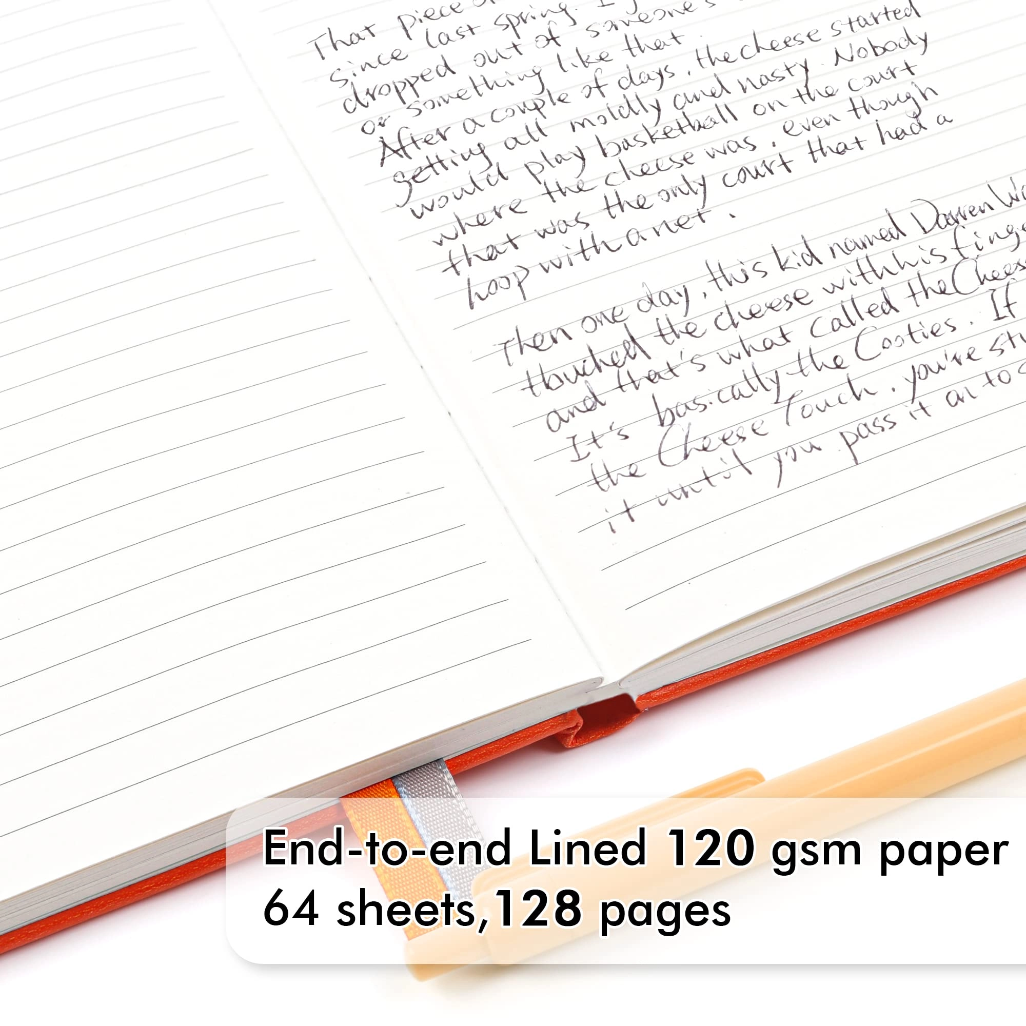 Journal Notebook A5 - Lined 64 Sheets