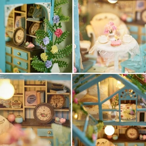 Miniature Wooden Dollhouse Furniture Kit - Creative Room 1:24