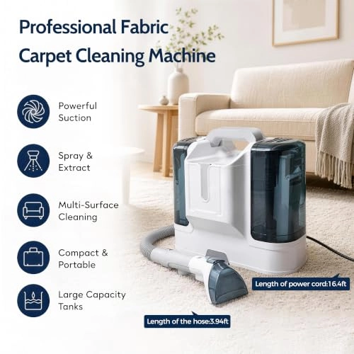 Portable Carpet Cleaner Machine - Portable Handheld Spot Cleaner