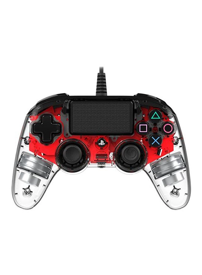 Wired Illuminated Compact Controller (PS4) Red
