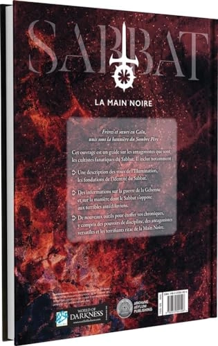 Vampire The Masquerade: Sabbath The Black Hand - Role Playing (French)