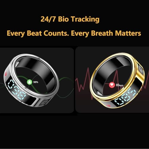 Smart Ring - Heart Rate Blood Oxygen IP68 Waterproof