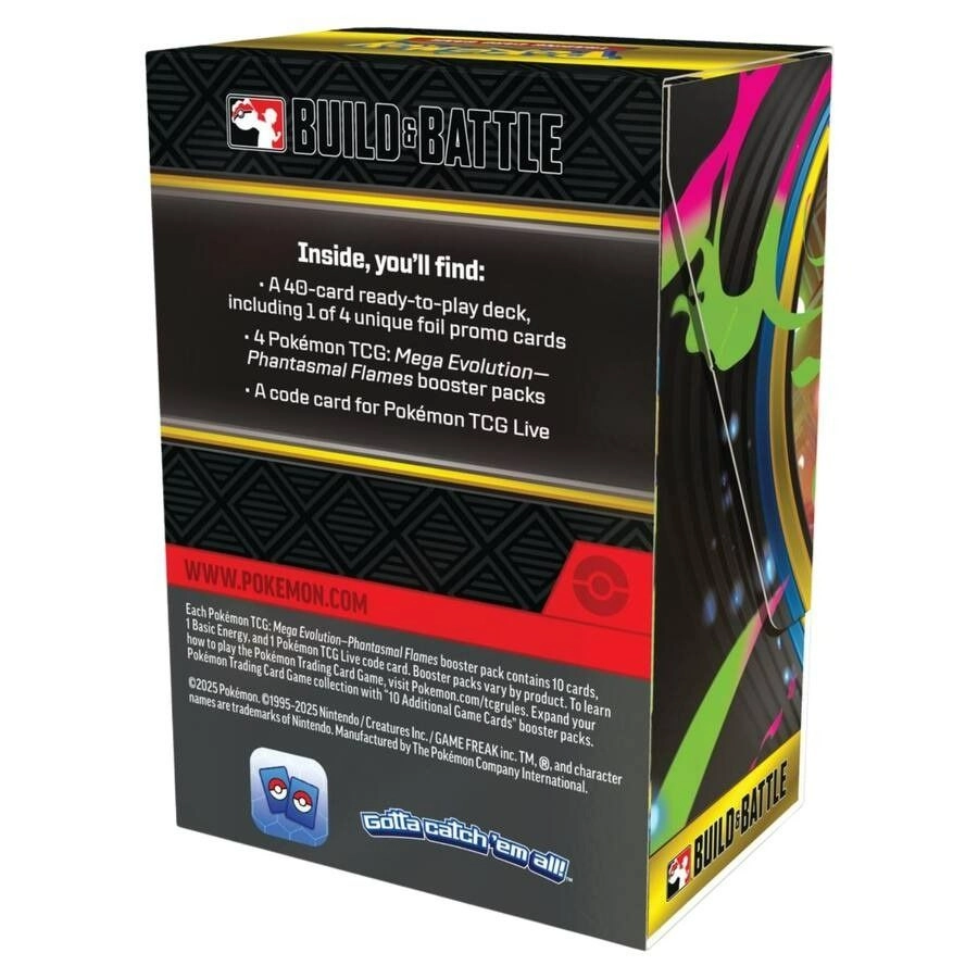 Mega Evolution Phantasmal Flames Build & Battle Box - 40pcs