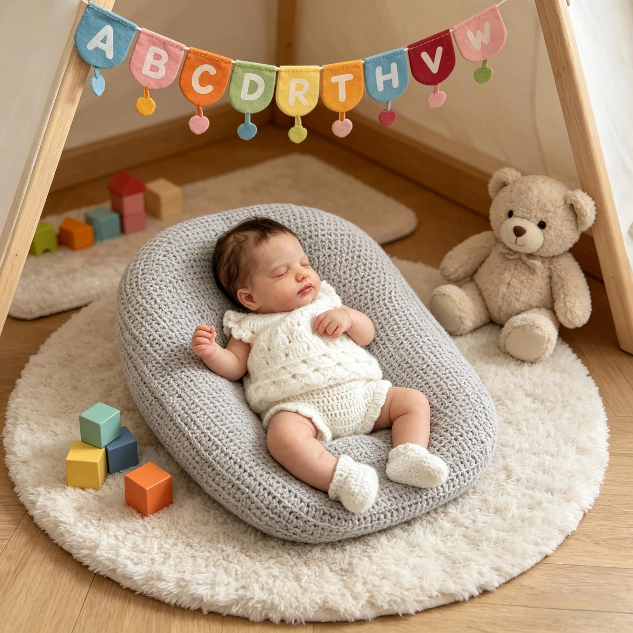 Nanjing Tianzeng Gifts Co.,Ltd Loulou Reborn Baby Doll - 20 inch Full body vinyl Ages 3+