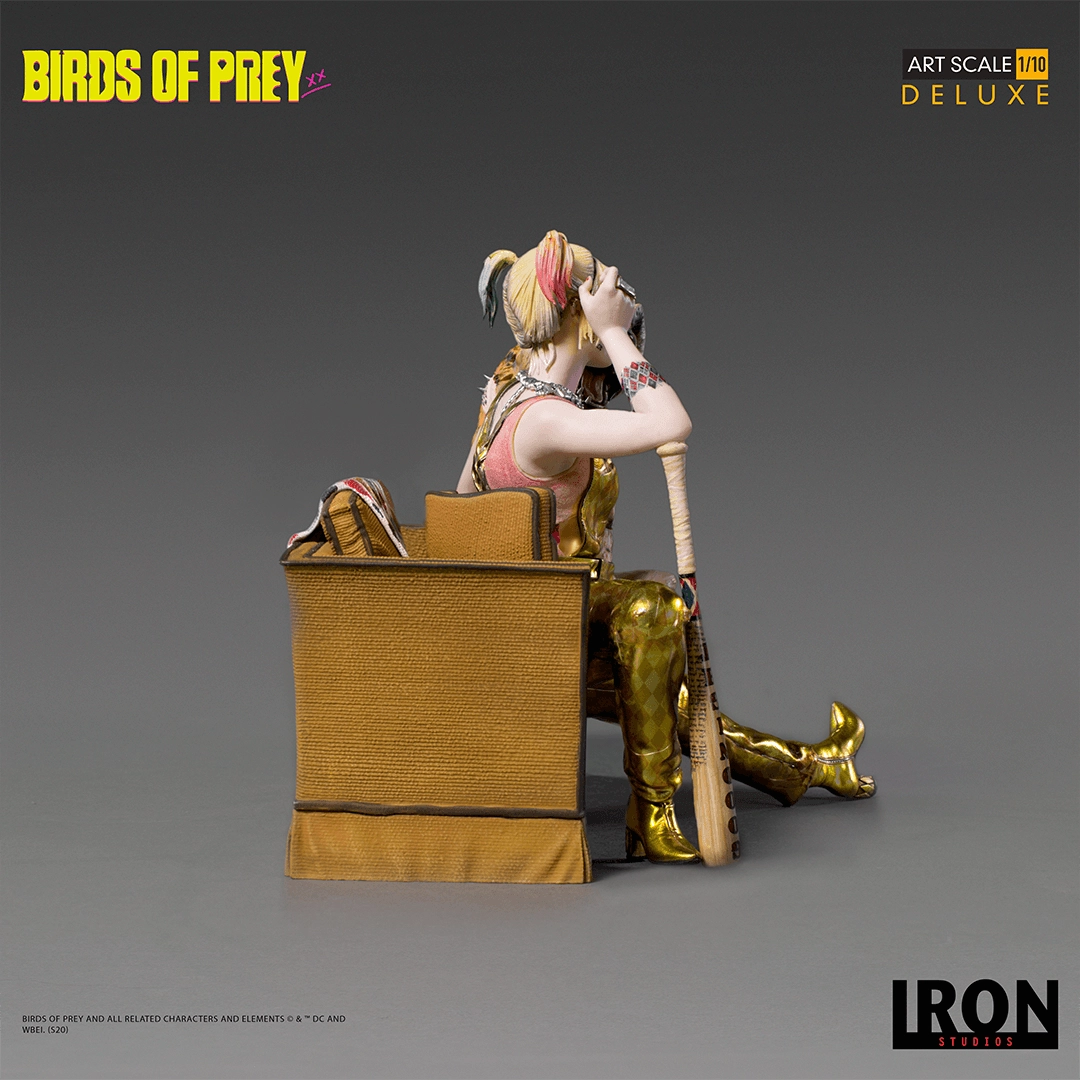 Harley Quinn & Bruce Deluxe Art Scale 1/10 - Birds of Prey Limited Edition Hand Painted Polystone
