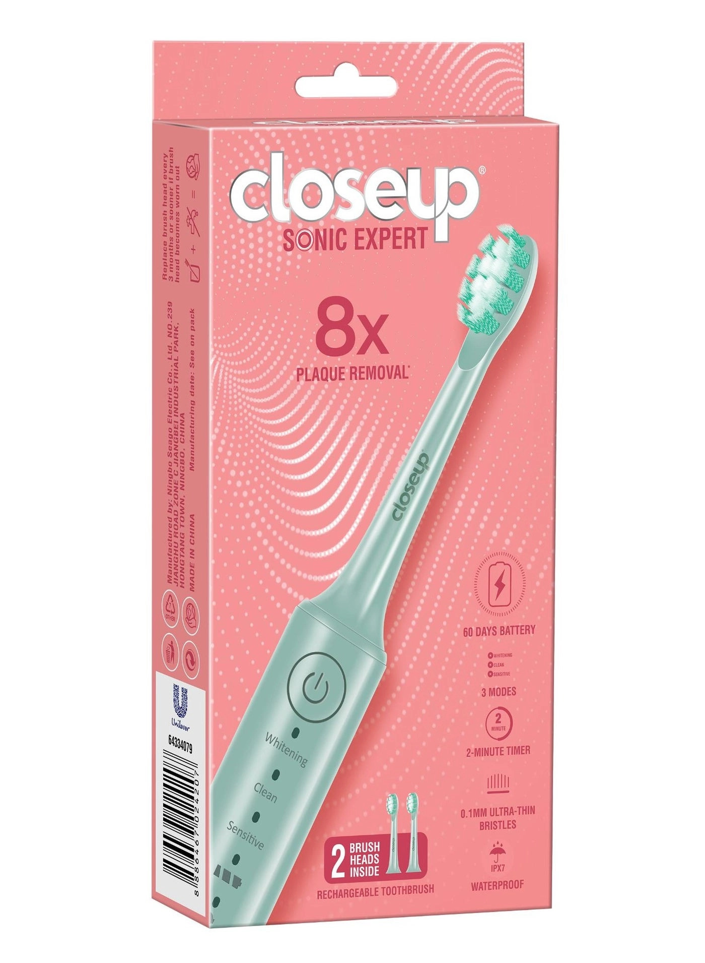 closeup Sonic Expert - Electric Toothbrush Pastel Green