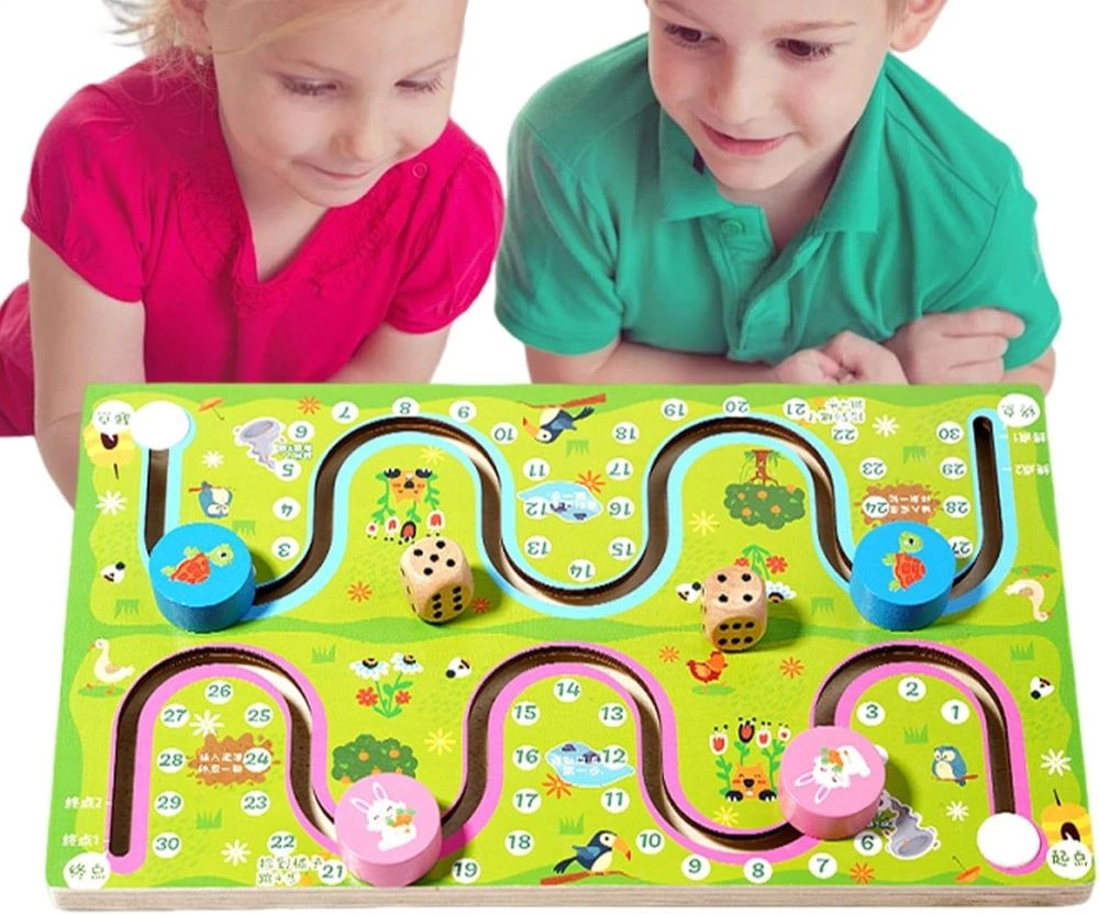 Wooden Maze Battle Game - 3 +