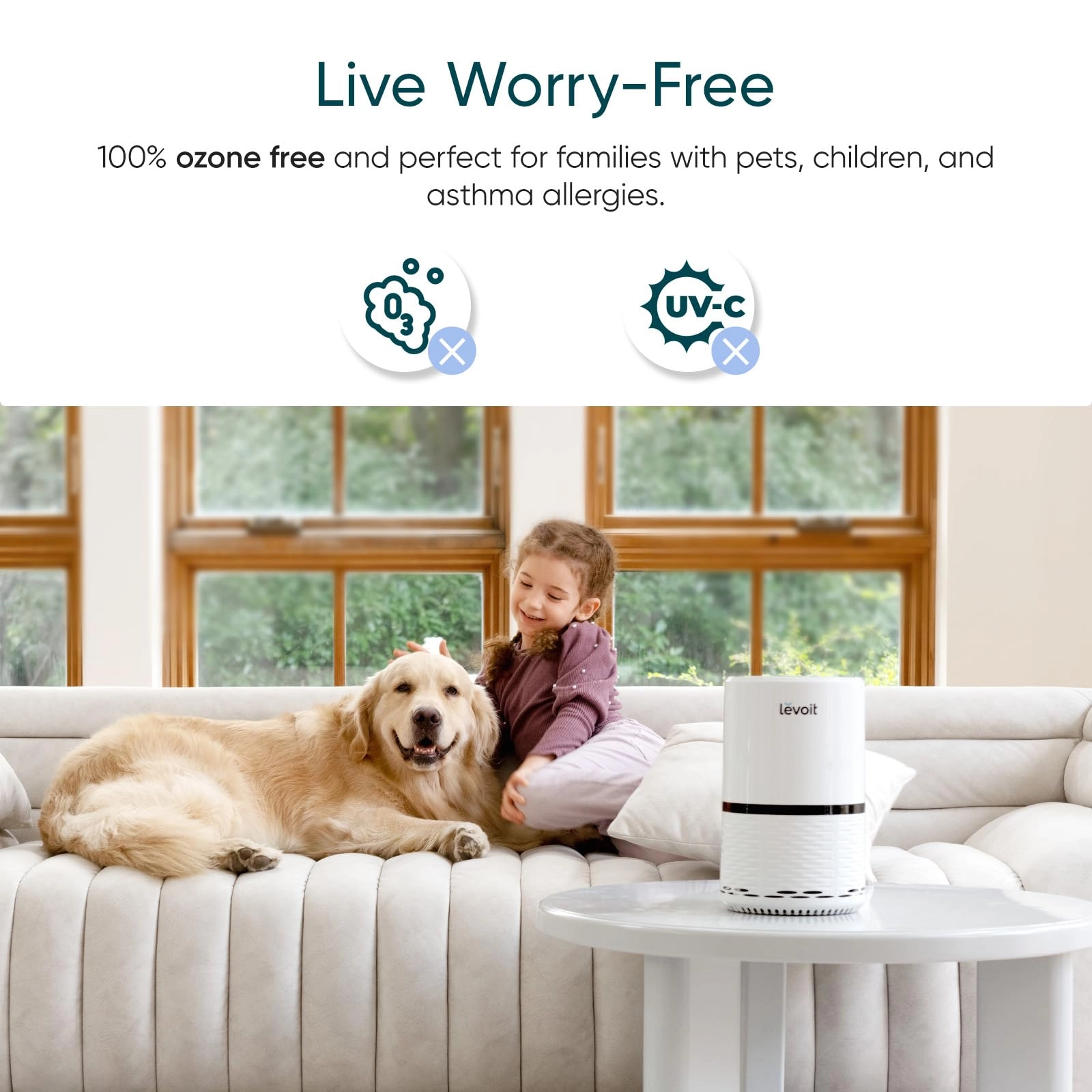LV-H132 - Air Purifier White 263 Square Feet