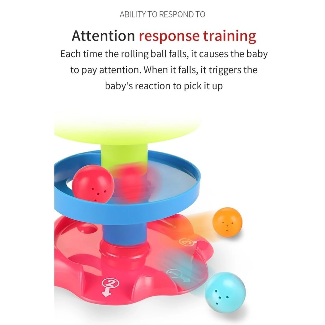 PLUSPOINT Monkeyball Drop Toy - 12 months+ 3 pieces