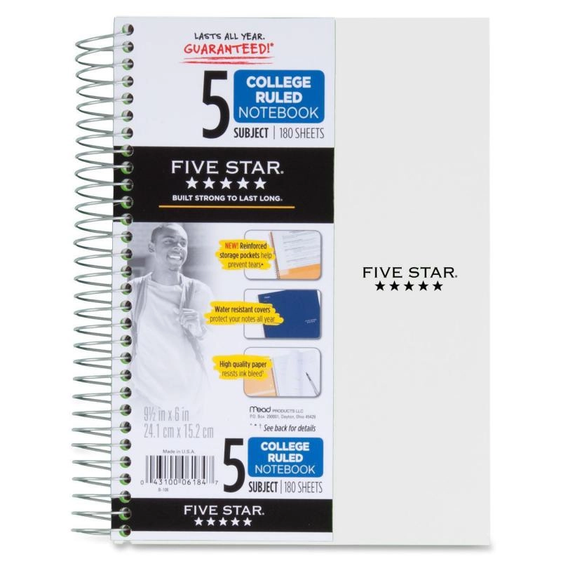 Notebook 8.5 X 11 Spiral - Grid 100 Sheets