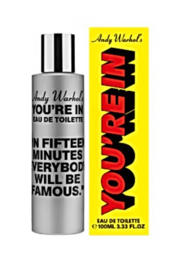 Andy Warhol You're In "In Fifteen Minutes Everybody Will Be Famous" Eau de Toilette 100 ml