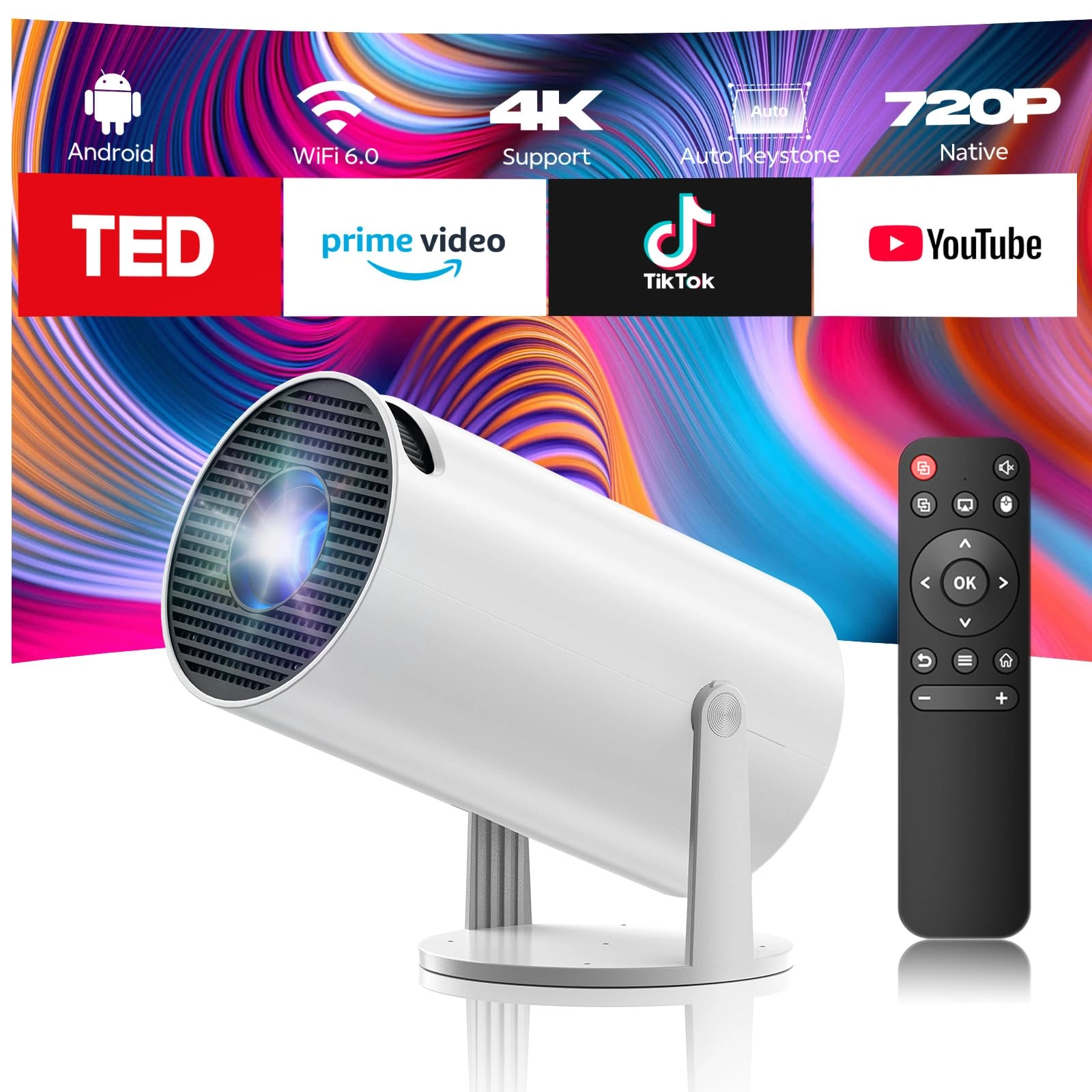 CAMWORLD Projector 6 200 ANSI lumens 1280 x 720