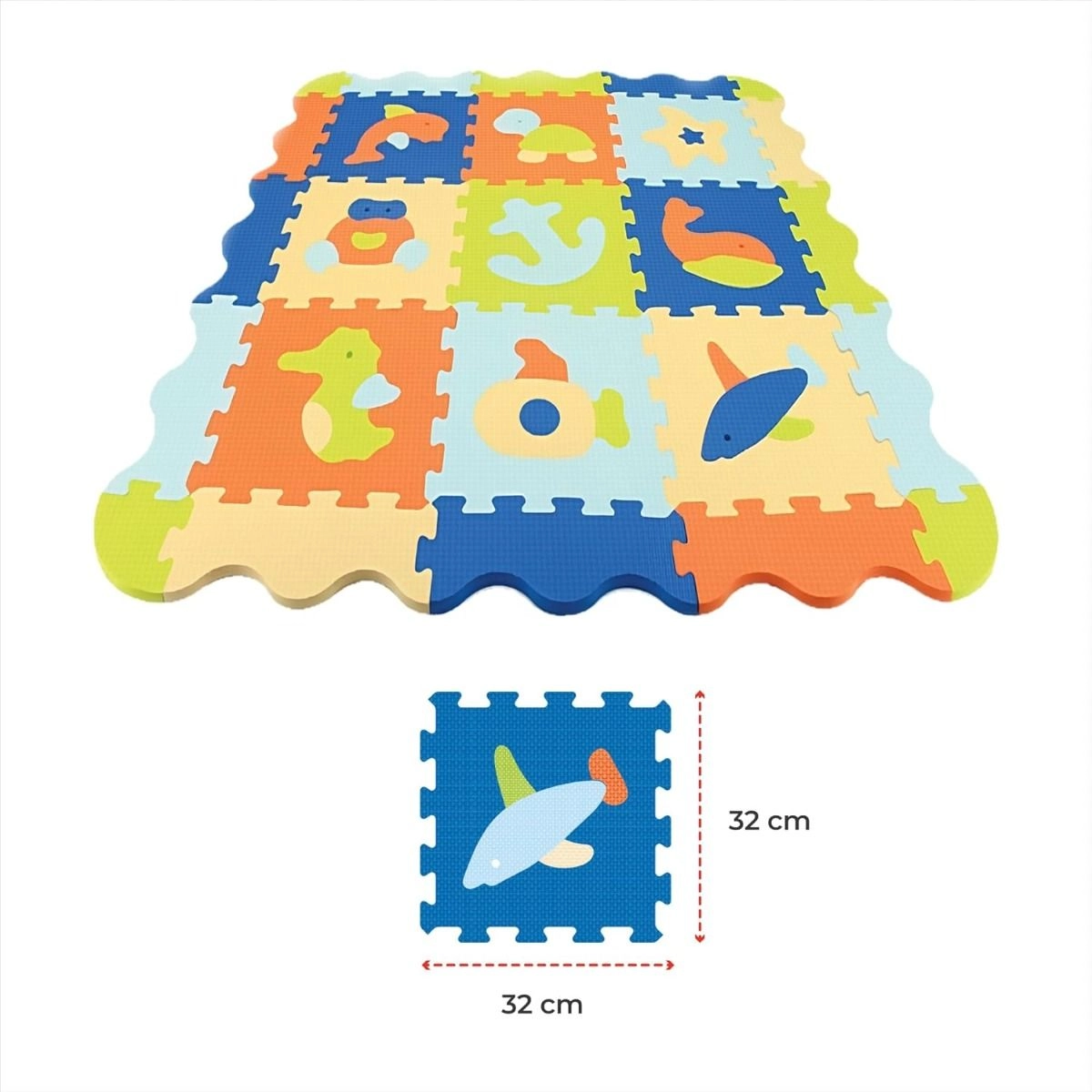 Puzzle Activity Floor Mat - Ocean World Suitable for 10 months & above