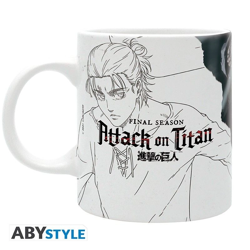 Attack On Titan S4 key art subli Mug - 320 ml
