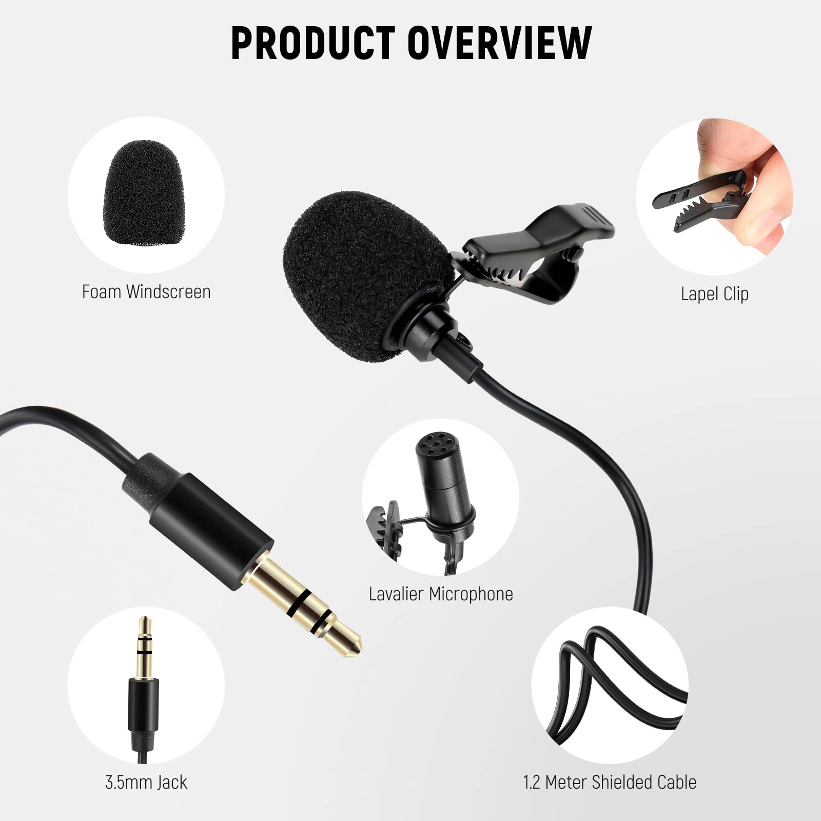 CM5 3.5mm-Mini-Jack Microphone Pack