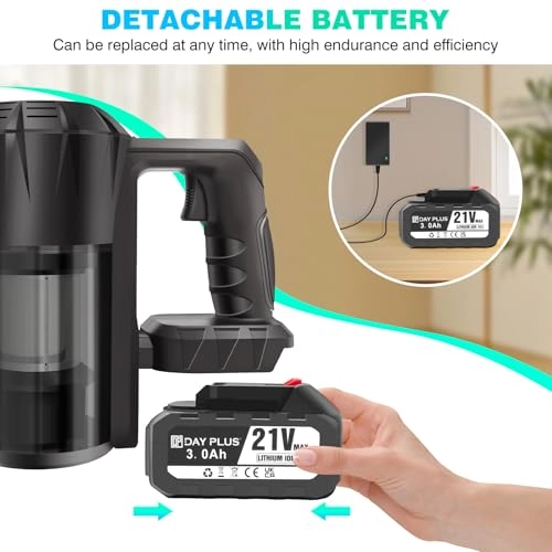 Cordless Vacuum Cleaner - Wall Hanging Stick 45 Mins