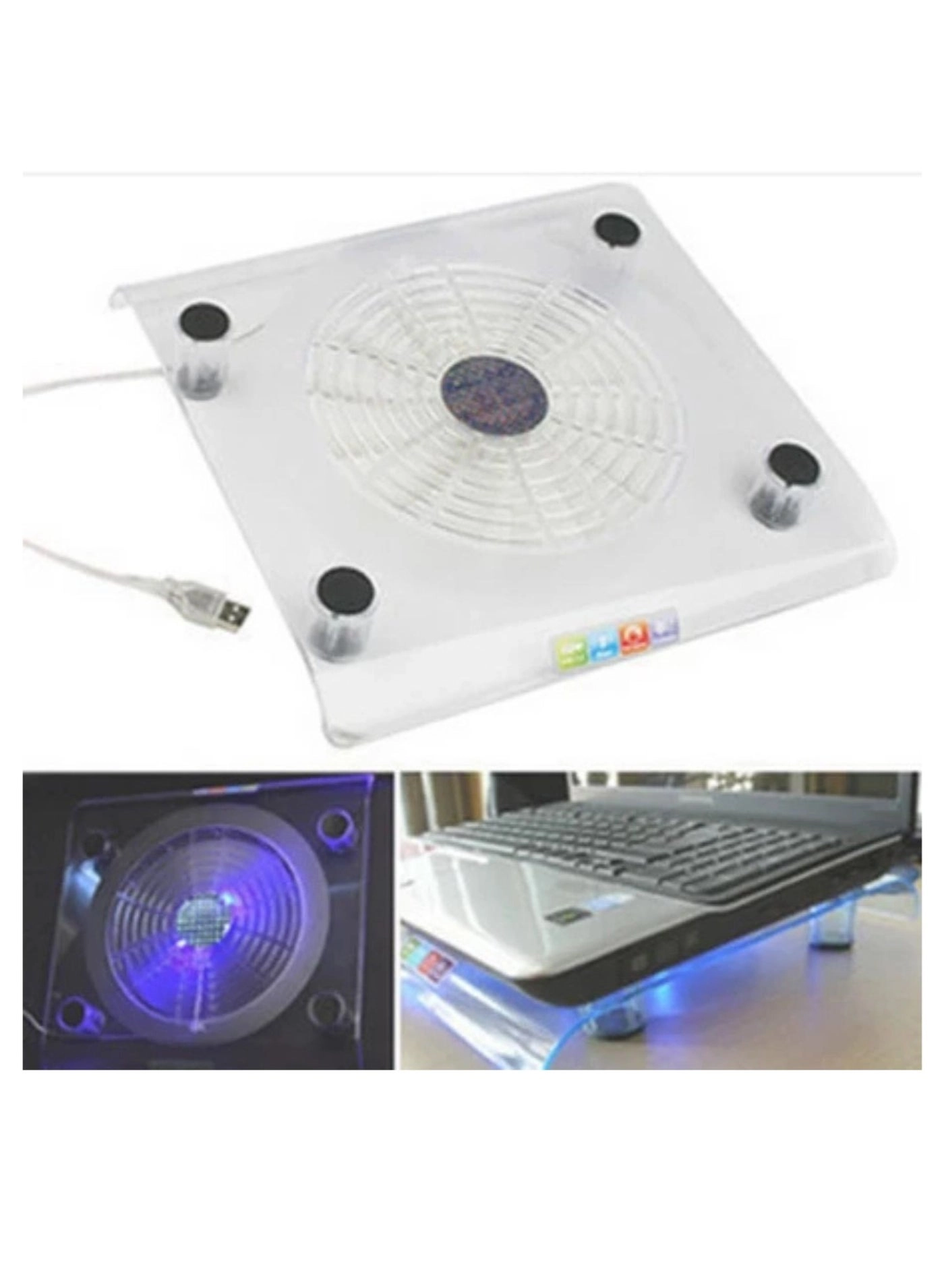 Cooling Pad - Transparent Case USB 2.0