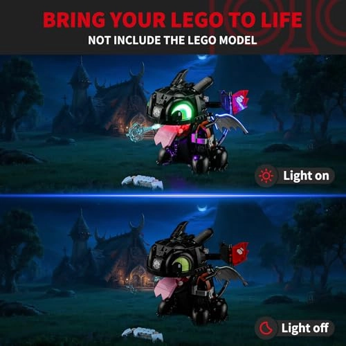 Light Kit for LEGO How to Train Your Dragon: Toothless 10375 - LED Lighting Compatible