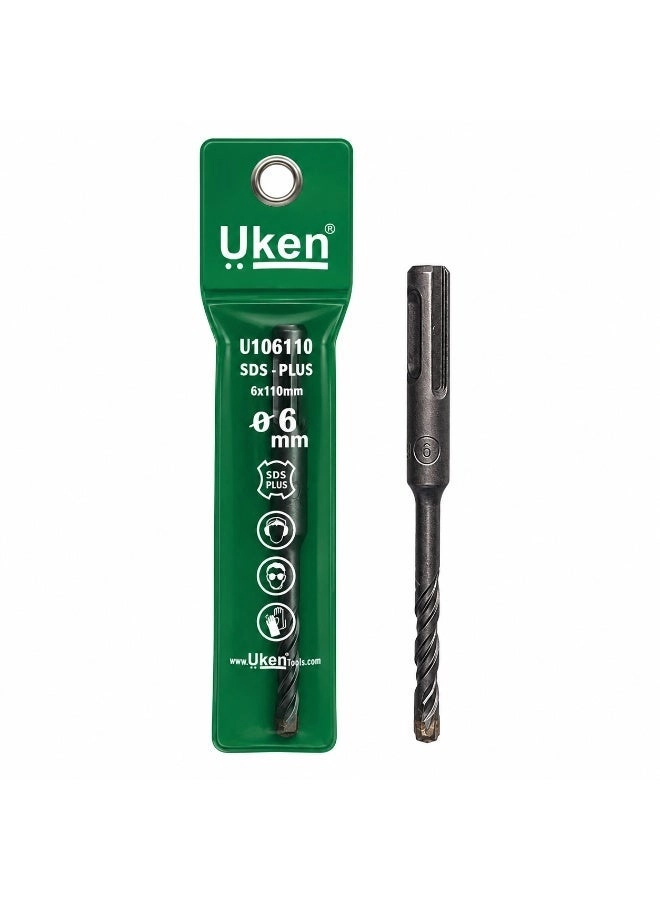 Uken SDS Plus Masonry Drill Bit - 1 piece(s) 6mm