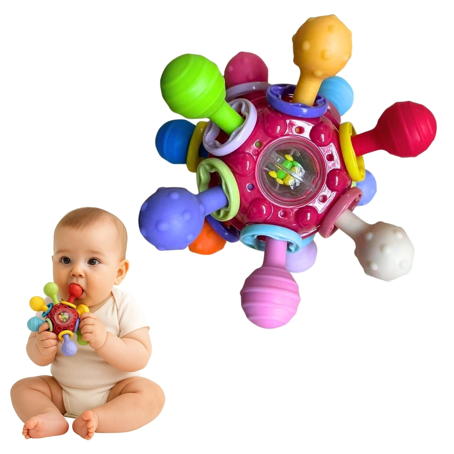 Baby Montessori Sensory Toys - Silicone ABS plastic
