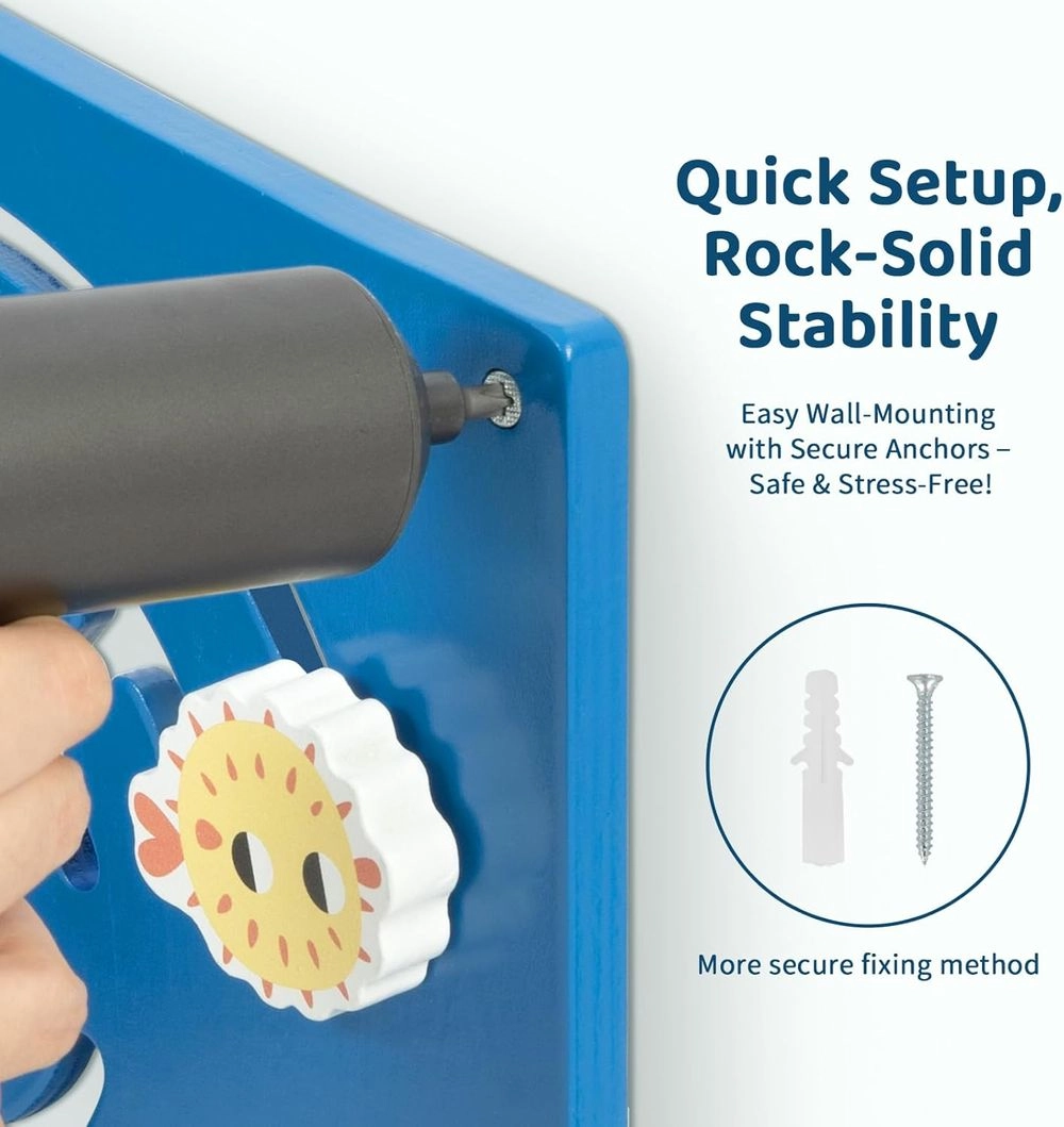 Activity Wall Panel - Whale Suitable for 3 Years & Above.