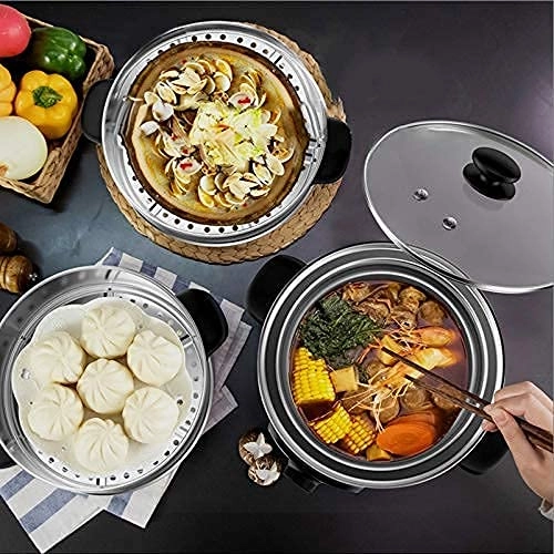 ThreeLayer Electric Steaming Pot