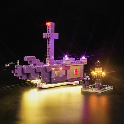 LED Light Set for LEGO 21264 The Ender Dragon and End Ship - Copper Minecraft 5V