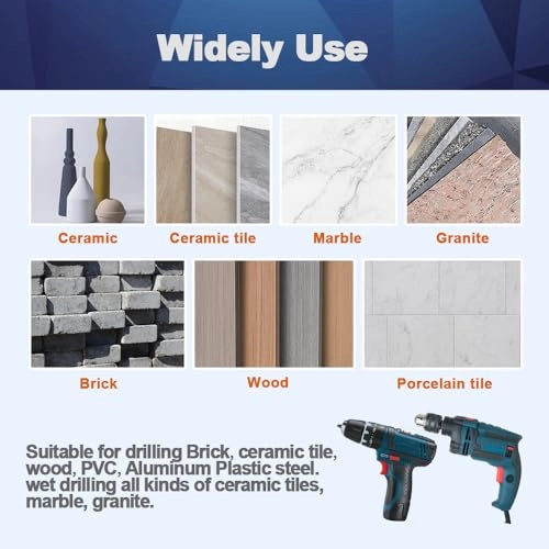 Dry Diamond Core Drill Bit - 100mm Porcelain Tile Ceramic Stone Granite Marble