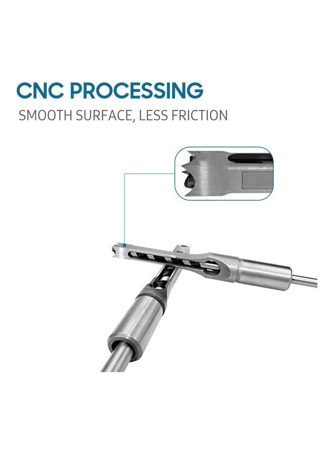 Hole Saw Mortising Chisel Drill Bits - carbon steel 5 Piece