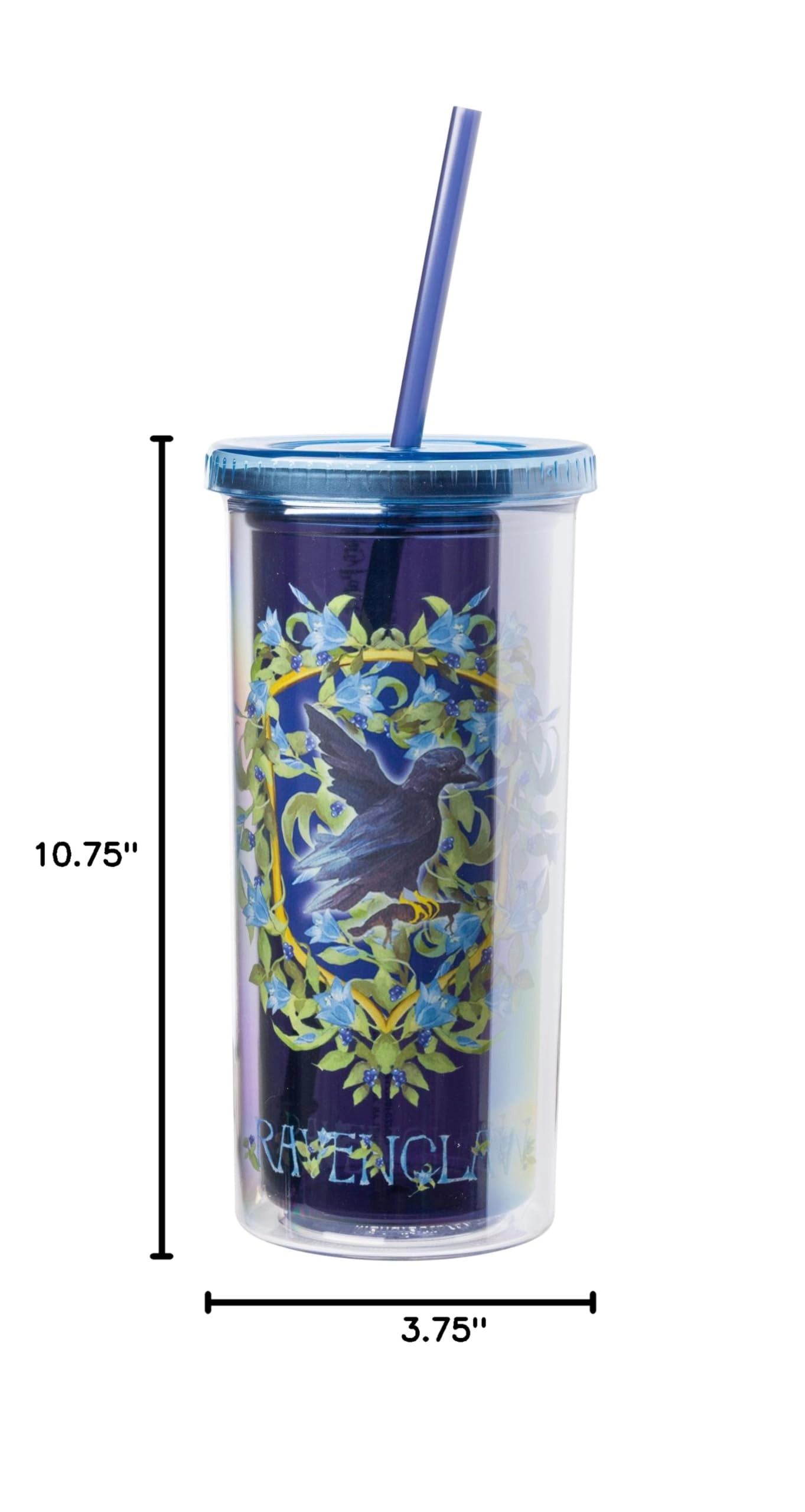 Harry Potter Ravenclaw Hogwarts Crest Plastic Tall Cold Cup - 1 pcs