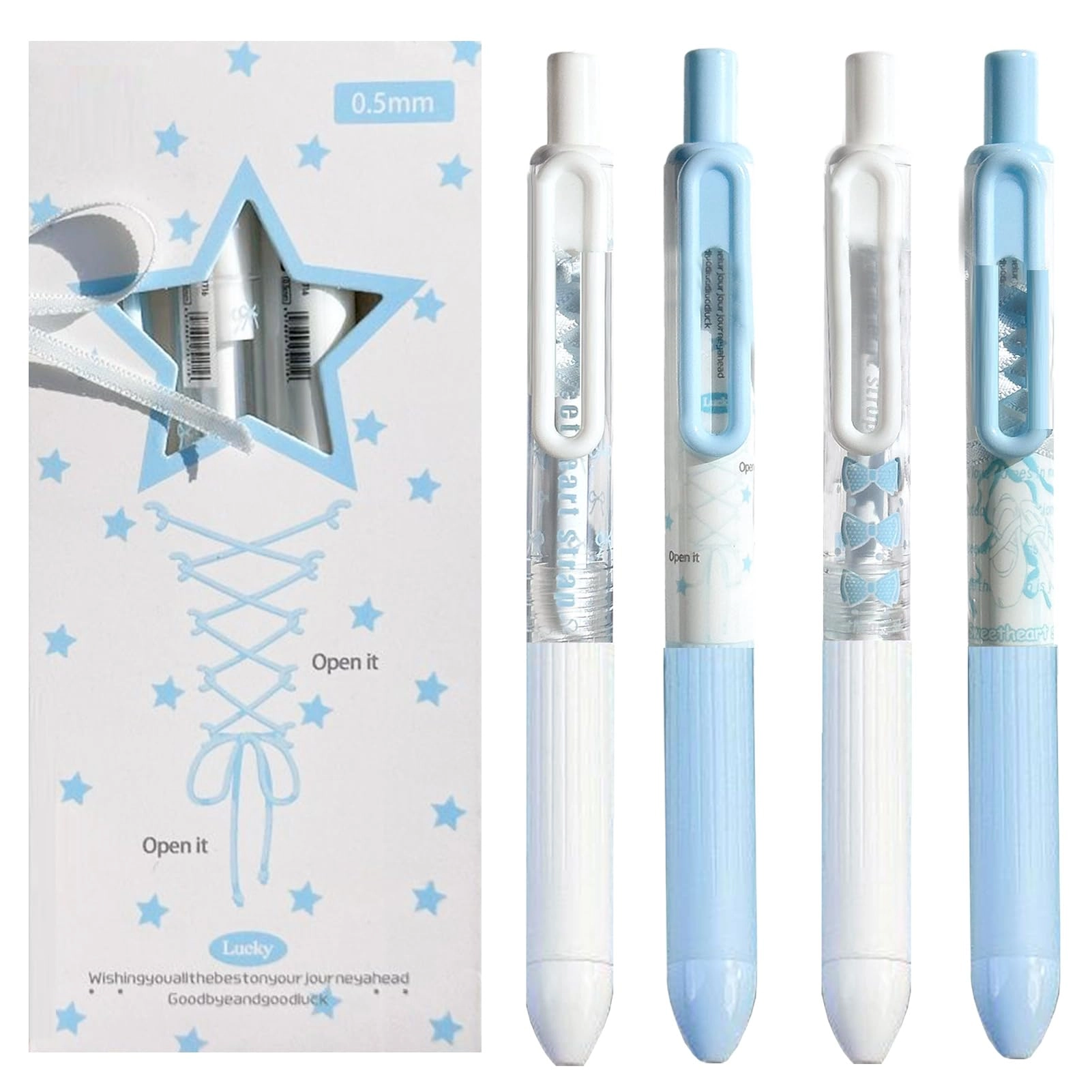 Gel Pen - 4Pcs 0.5mm