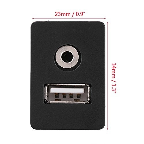 AUX Extension Mount - USB Panel Flush Mount 3.5mm Jack