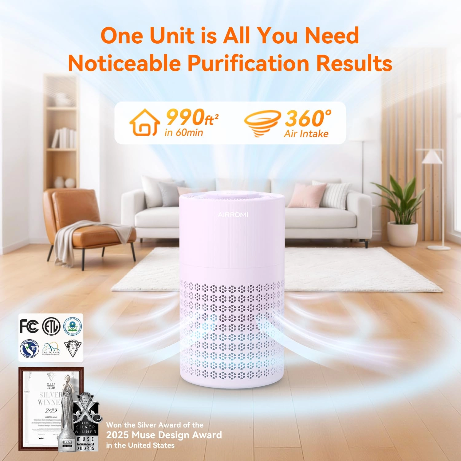 A2001 - Beige HEPA 3in1 Filter