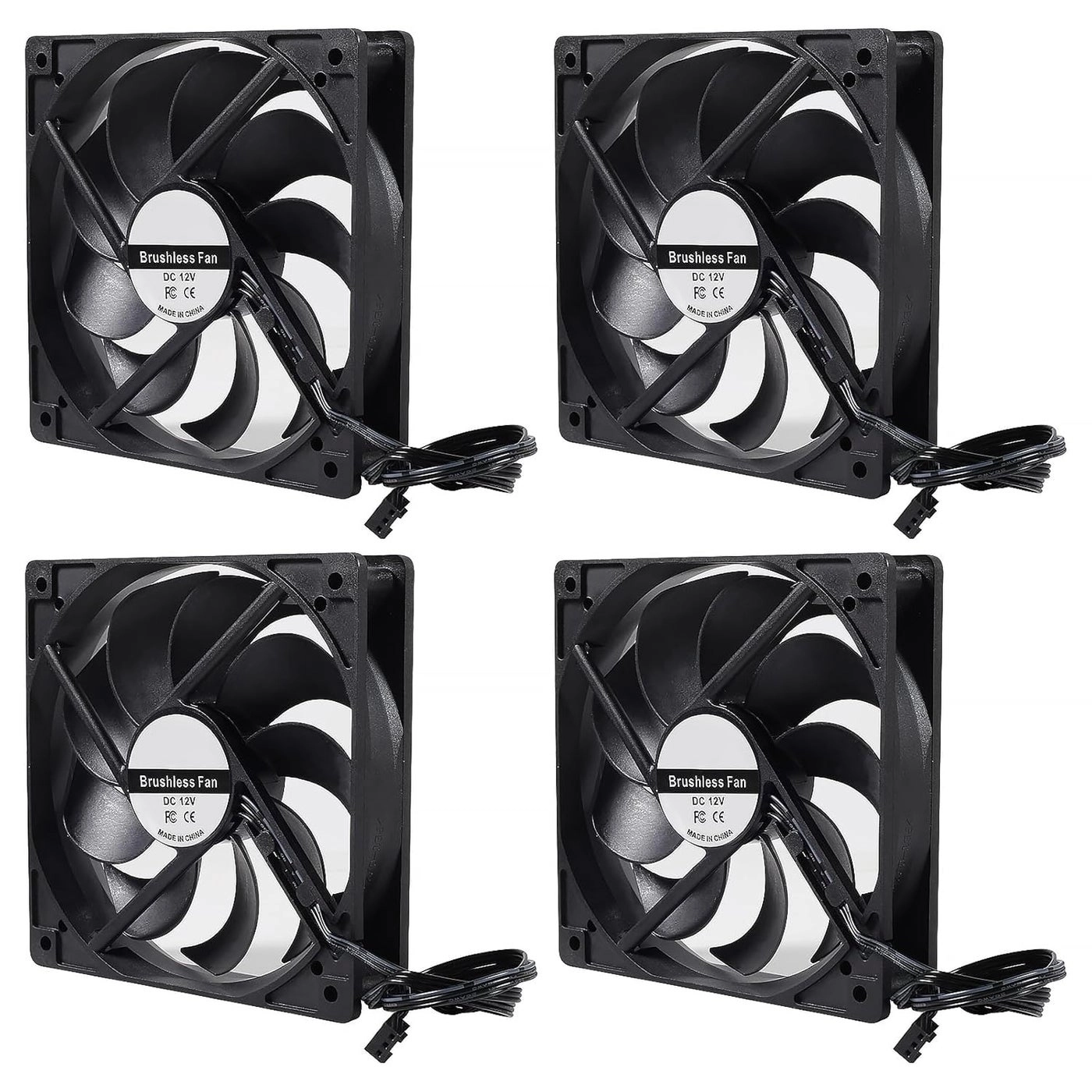 UMLIFE 120mm Computer Case Fan - 4Pack