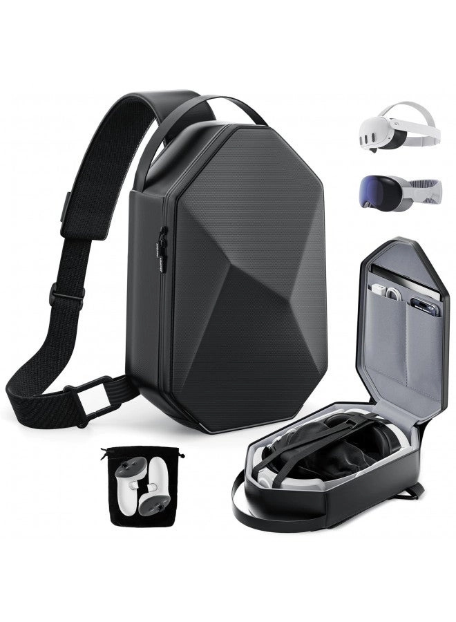 ANNAPRO Carrying Case - Meta Quest 3S/Quest 3/Quest 2/Vision Pro Hard Travel