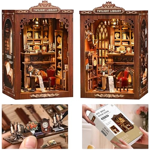 ISSEVE Book Nook Kit - Twilight Library
