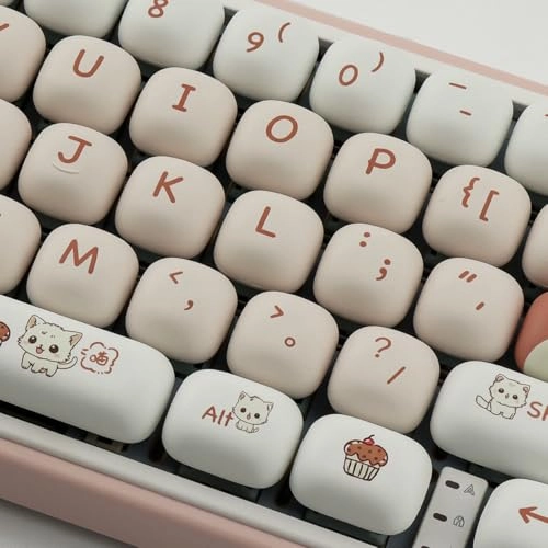 Pink Dessert Cat Keycaps - 1.0 Count